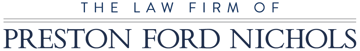 The Law Firm of Preston Ford Nichols - logo with name only